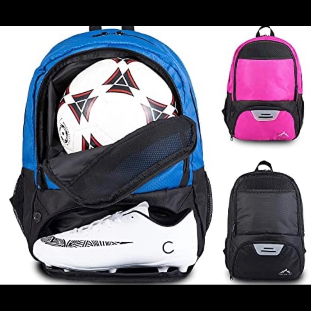 NWT Backpack for Football, Volleyball, Handball Separate Cleat and Ball Holder